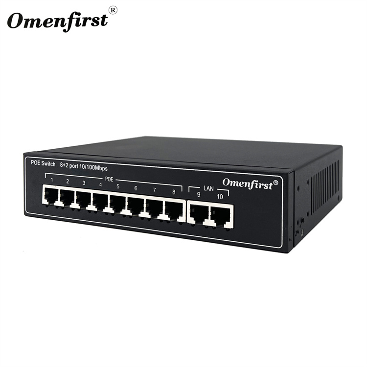 Китайский поставщик OEM сетевой коммутатор Poe Gigabit poe коммутатор 8 портов