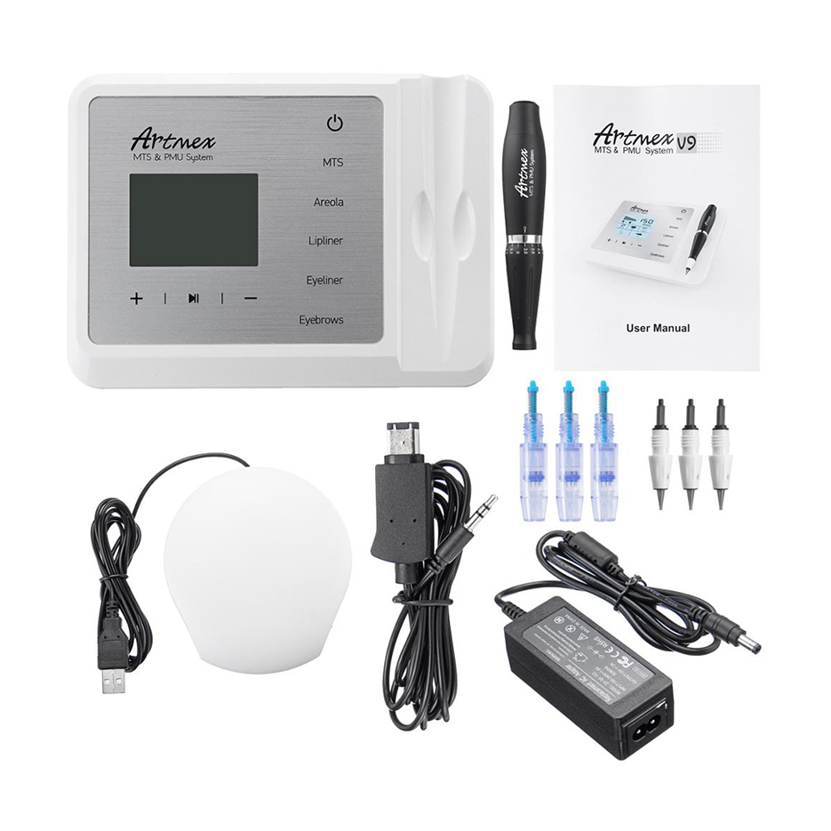 Высокое качество, прямые продажи, Электрический цифровой Artmex v9 татуировки kit профессиональный тату пистолета набор наконечник для тату-машинок