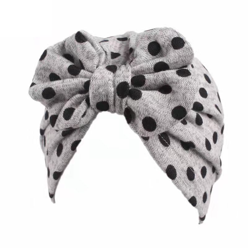 Bowknot Turban Floral Pashmina Colorful Girls beanies Hair Band Baby Hat for Kids