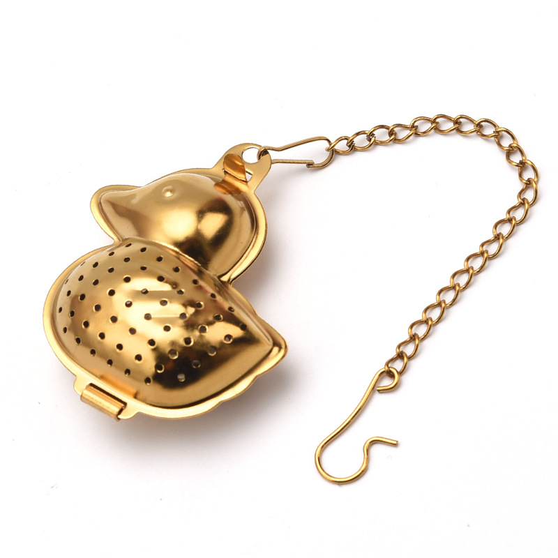 Tea Duck Strainer with lid fine mesh tea Filter