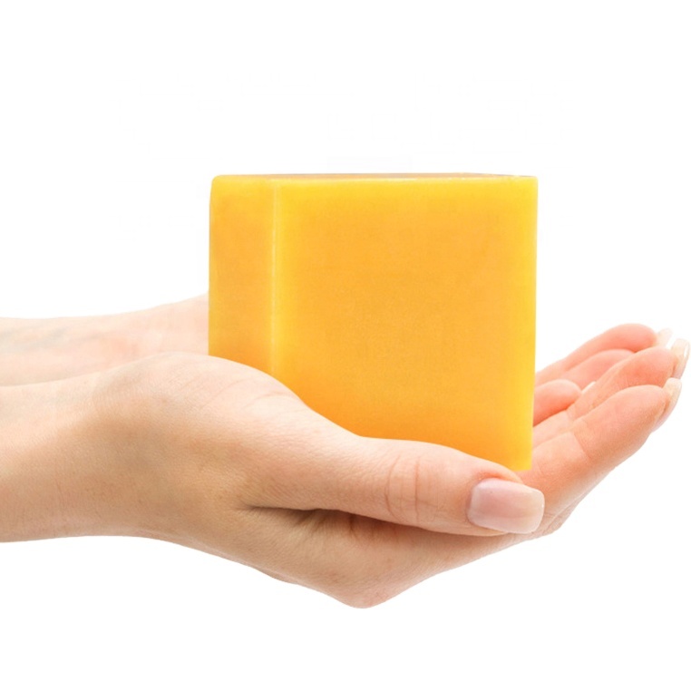 Анти акне уход за кожей ручной работы органические Savon Tumeric мыло натуральный частный лейбл куркума мыло бар