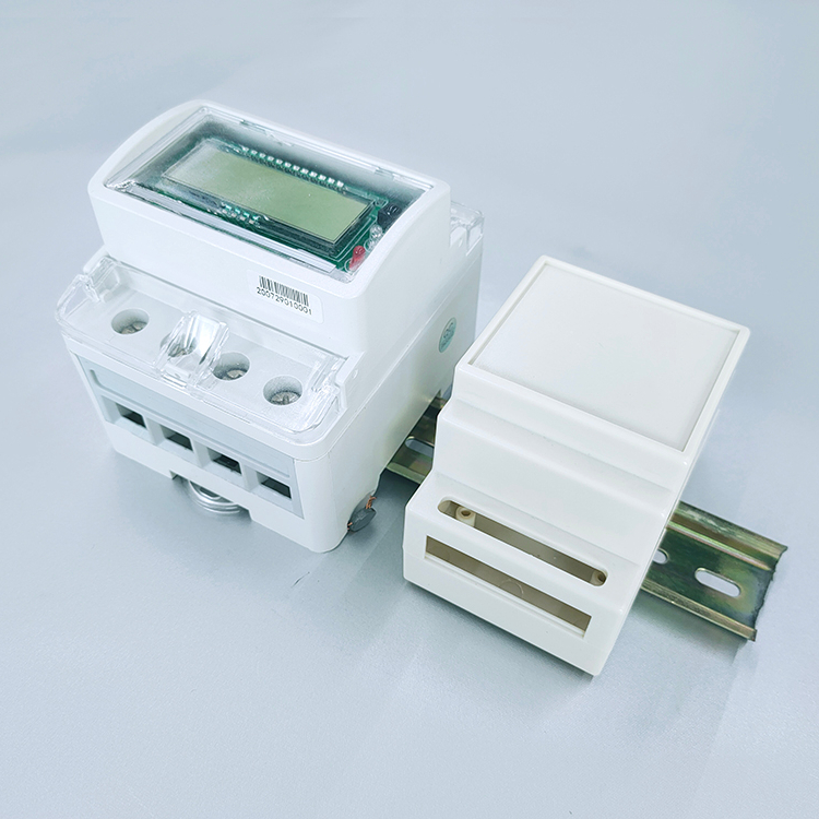 Single phase rail type intelligent electric energy meter with nb-iot module and remote meter reading