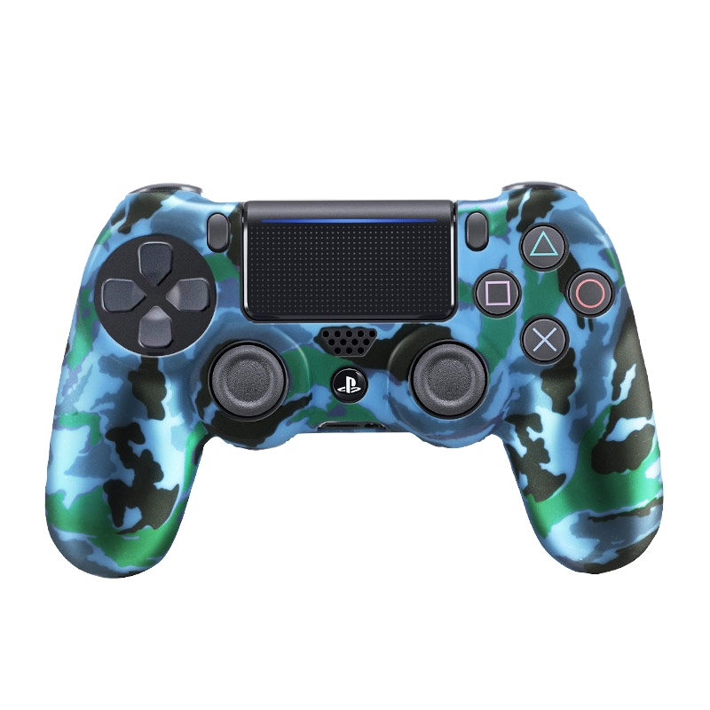 Силиконовый защитный чехол для DualShock 4/PS4/PS4 Pro/PS4 Slim со светодиодной подсветкой и наклейкой, 2 шт., чехол для PS4