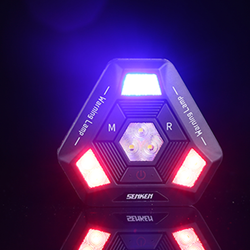 SENKEN 360 градусов перезаряжаемая светодиодная Магнитная сигнальная лампа мигалка