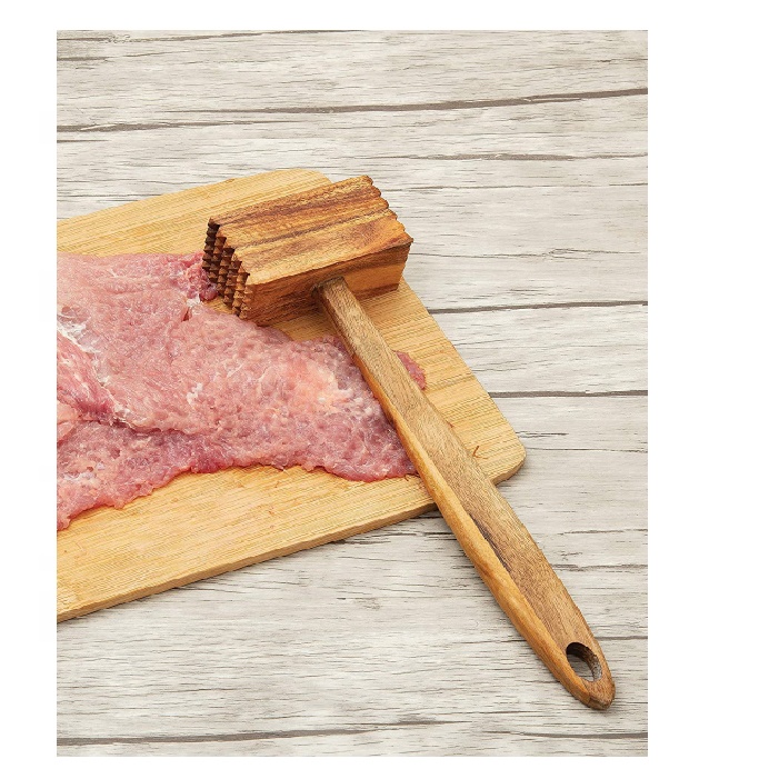 Kitchen Mallet Acacia Wood Meat Tenderizer