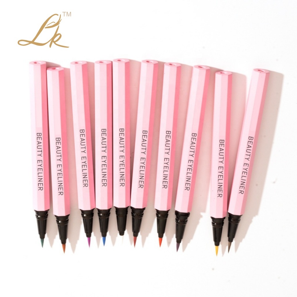 Colorful Adhesive Eyeliner Pen Liquid Fixed Printing Optional Multi-Color Small Batch Pink Pen Tubes Wholesale Source