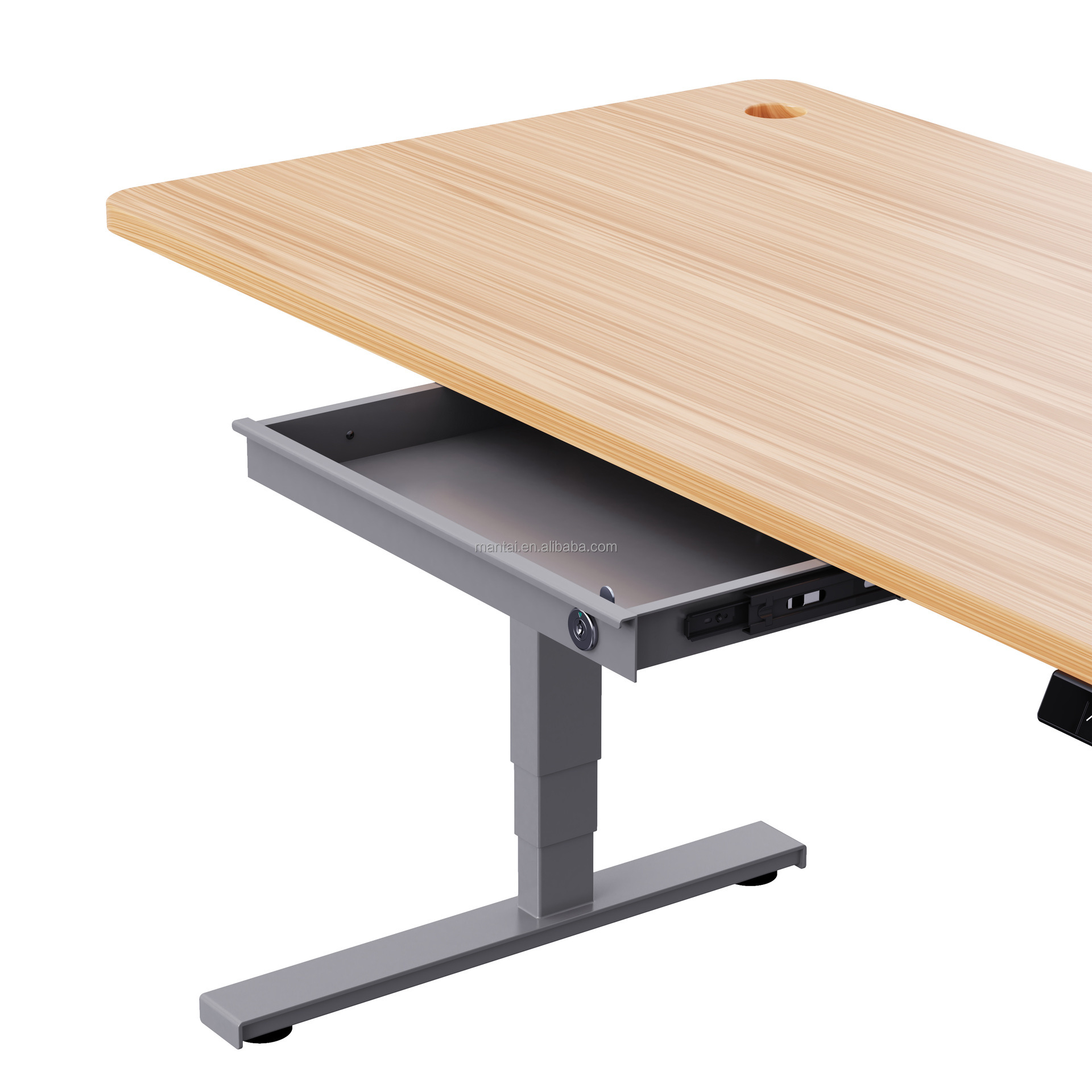 Ebay Hot Sale Office Mounted Slide Out Under Desk Tray Drawer Storage Organizer for Sit Stand Workstation
