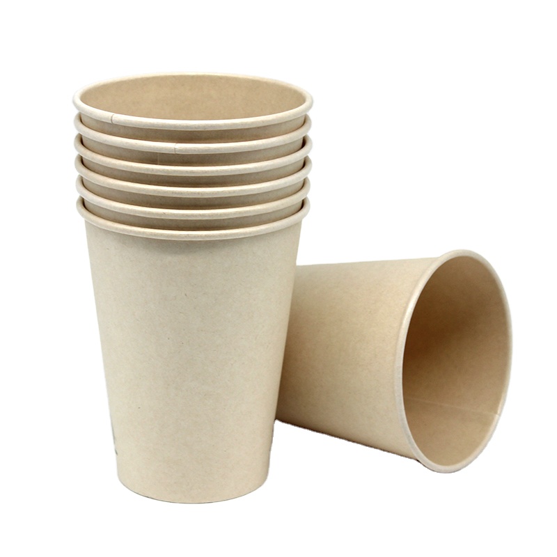 Hot Sale 100% Biodegradable Juice 8oz Disposable Customised Kraft Paper Cups