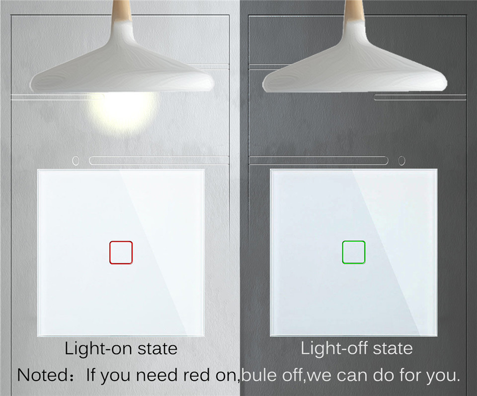 1 2 3 4 Gang Smart Light Switch No Neutral Alexa and Google Home tuya smart home switch wifi 12v touch switch