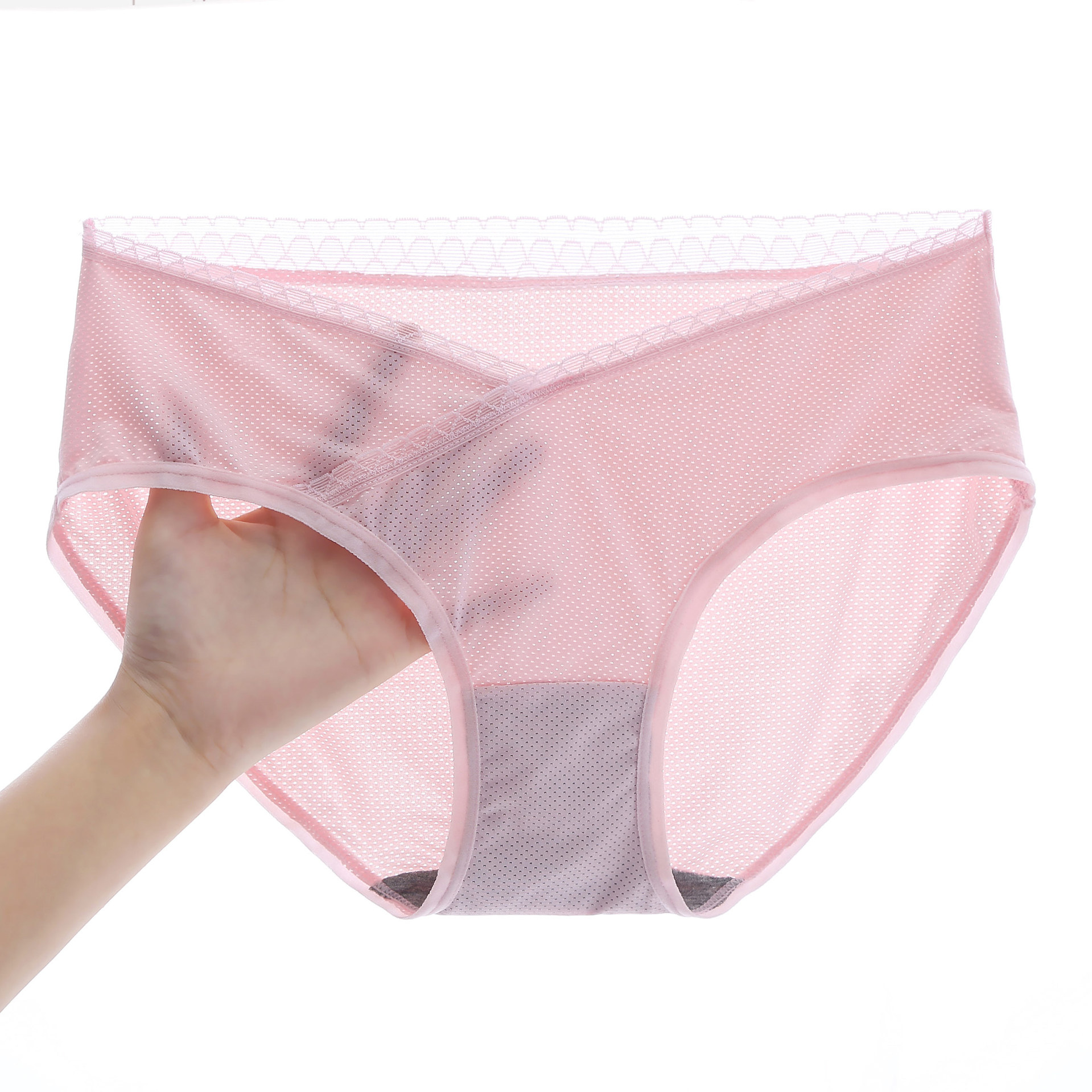 High Quality Ice Silk Maternity Underwear Low Waist Breathable Women's briefs For Pregnant