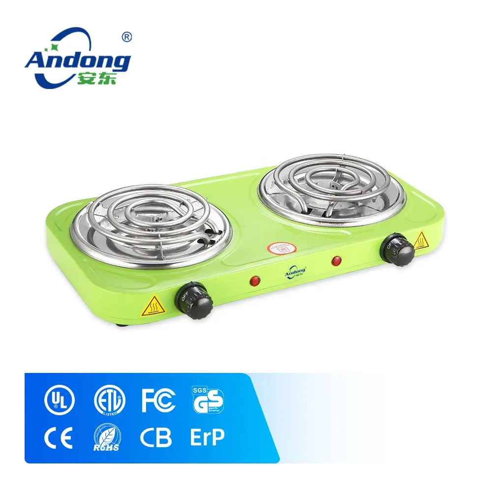 Andong electric cooking hot stove 2 burners 2000W