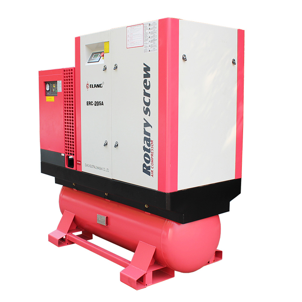 20HP 15Kw 8Bar 2.2m 3/мин все в одном масляный впрыскиваемый роторный винтовой воздушный компрессор
