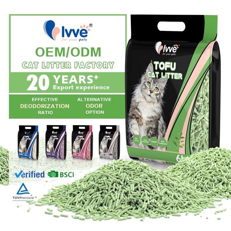 Dust-Free Clumping Quickly Absorb Tofu Cat Litter Sands for Cats