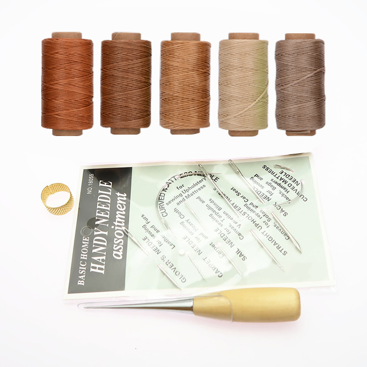 Hot sale Stainless Steel Leather wooden handle tools set stitching awl