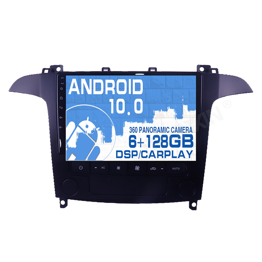GPS Navigation Android 10.0 Multimedia For Ford S-Max 2006-2008 PX6HD Touch Screen Video Player Carplay Auto Stereo