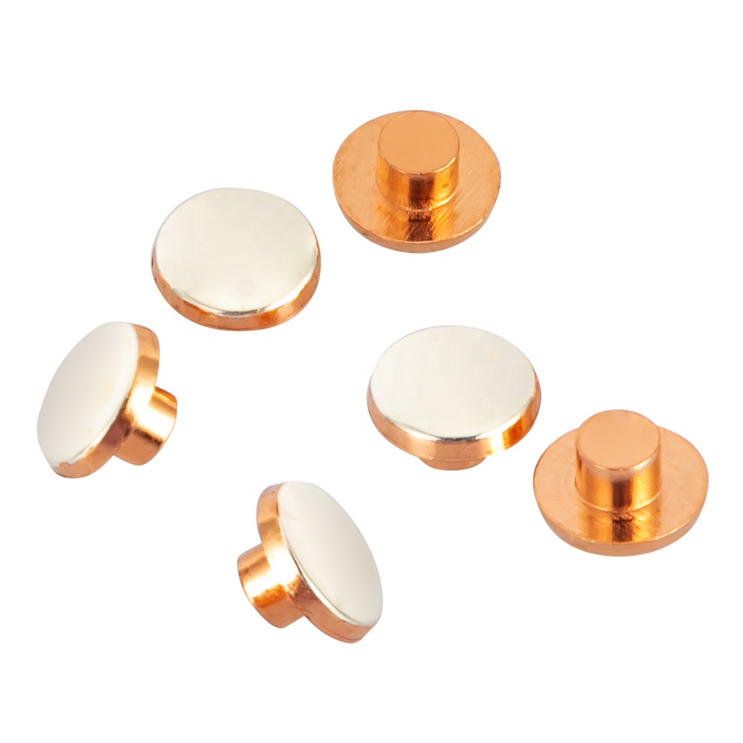 Silver contact AgSnO/AgCdO Silver Electrical contacts bimetal contact rivet