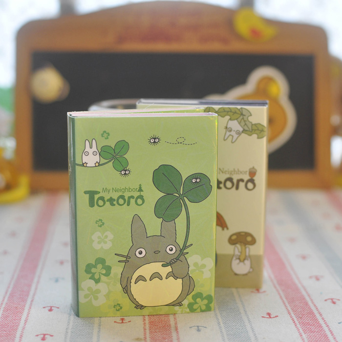 Kawaii Мой сосед Тоторо японский аниме блокнот для записей Липкие заметки для планировщика наклейка милые канцелярские принадлежности Школьные принадлежности