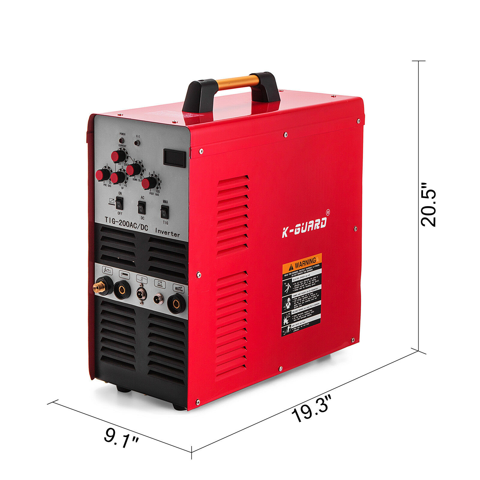 200A AC/DC TIG/Stick Инвертор постоянного тока ММА алюминиевый TIG-200 110/230V