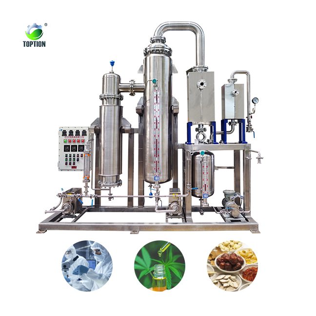 200L solvent recovery machines rising film ethanol steam recovery rising film evaporator