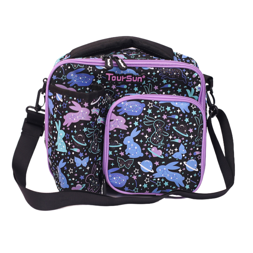 toursun custom design thermal insulated cooler lunch bag with strap student picnic lunch bag for kids
