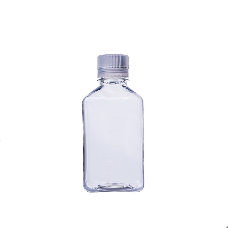 125ml-1000ml square media bottles transparent serum bottle