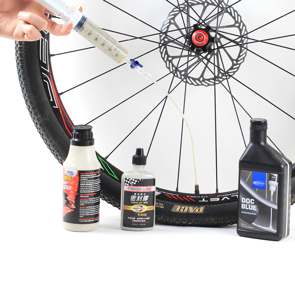 RISK Self-Supplementing Fluid Injection Tool for Mountain Road Bicycle Tyres Tubeless Tire Repair Filling Syringe Bicycle Parts