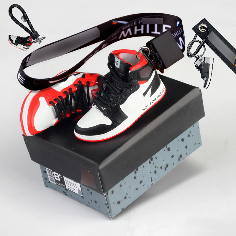 Мягкий ПВХ брелок аксессуары Спортивная обувь мини пластиковый Yeezy Air Jordan обувь резиновый 3D кроссовки брелок