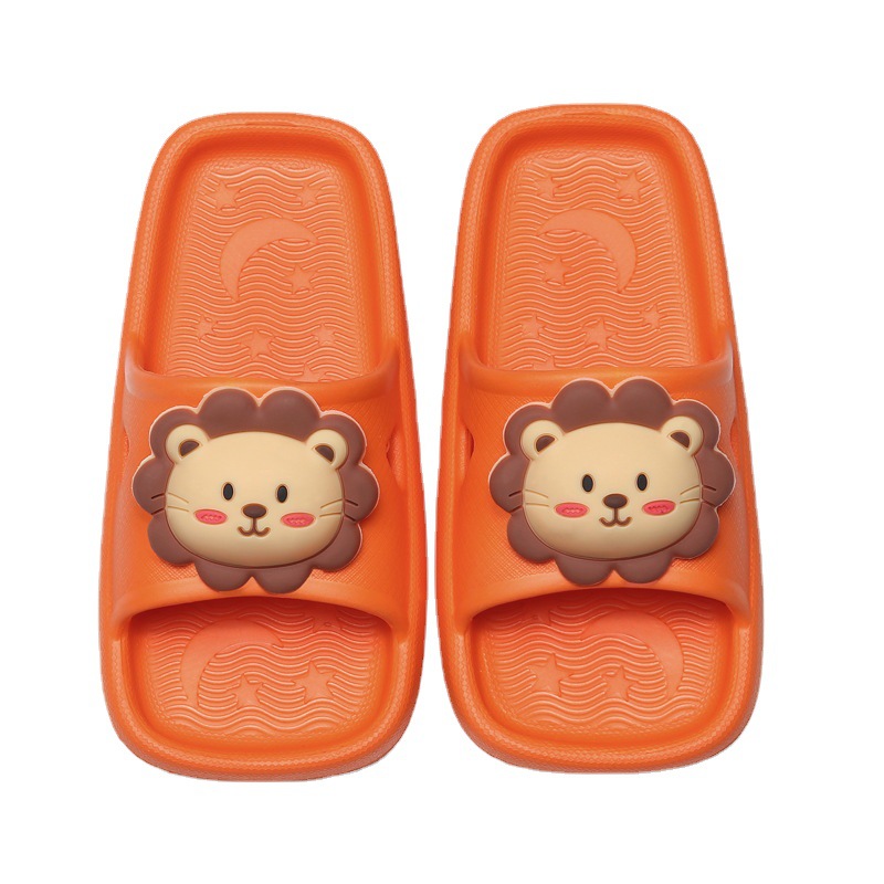 Summer regardless of left or right children's baby non-slip bathroom home drag girl cute cartoon slippers