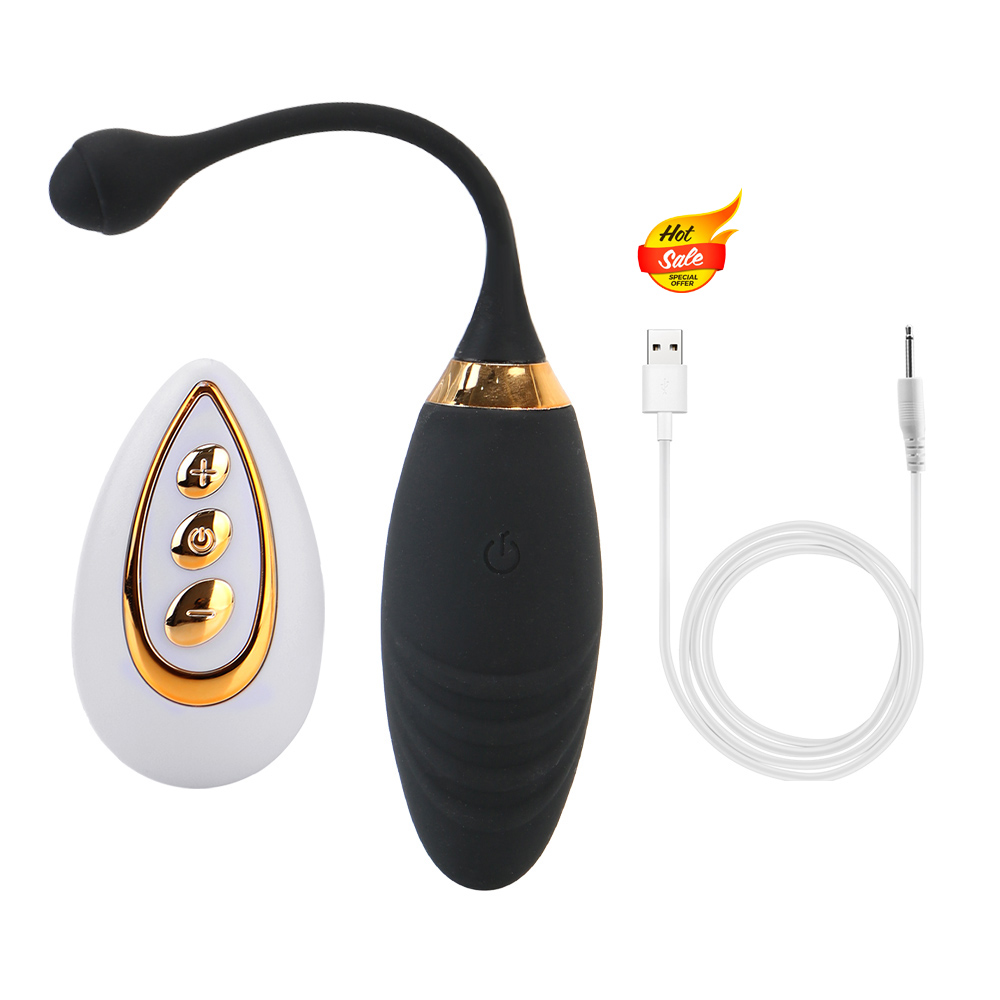 A 10 Speeds Jump Egg Vibrator Vibrating Egg Silicone Wireless Remote Anal Clitoris Stimulation Sex Toys for Women Adult Products