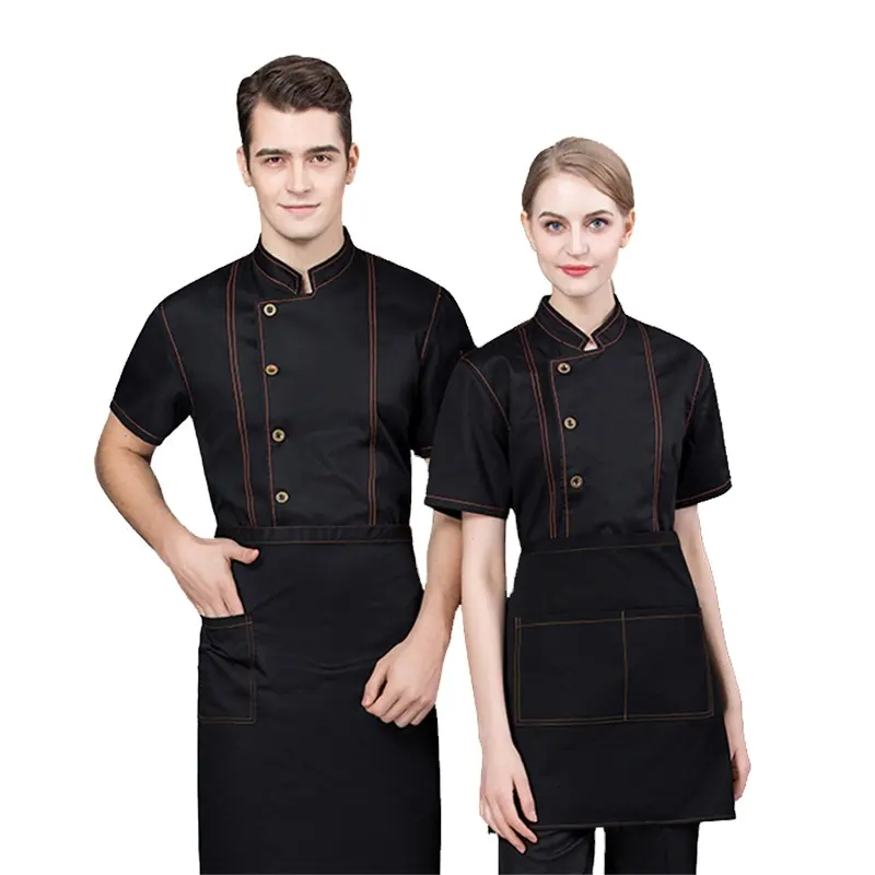 Italian Chef Uniform Italy Cook Jacket Customer Apron With Logo
