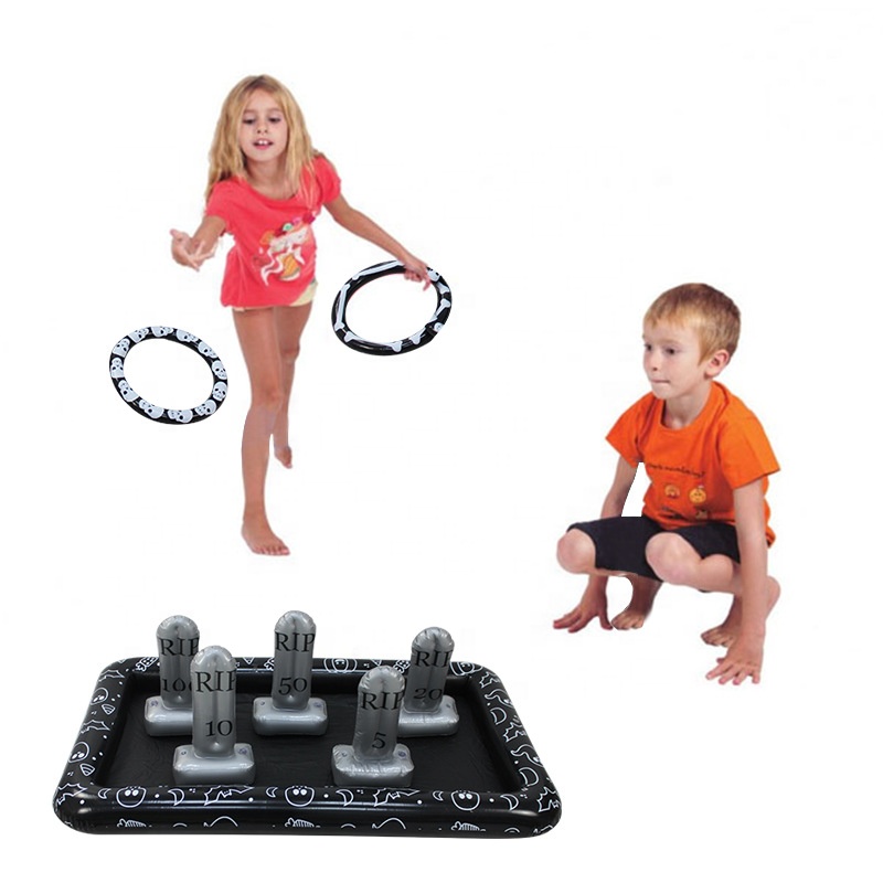 PVC Inflatable Ice Serving Buffet Bar Party Favors Halloween Tombstone Ring Inflatable Ice Bucket