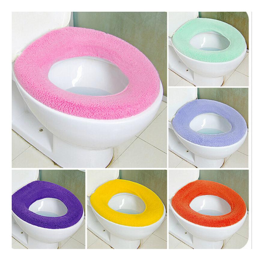Bathroom Toilet Seat Cover Toilet Seat Cover Bidet Closestool Washable Soft Warmer Mat Pad Cushion Universal