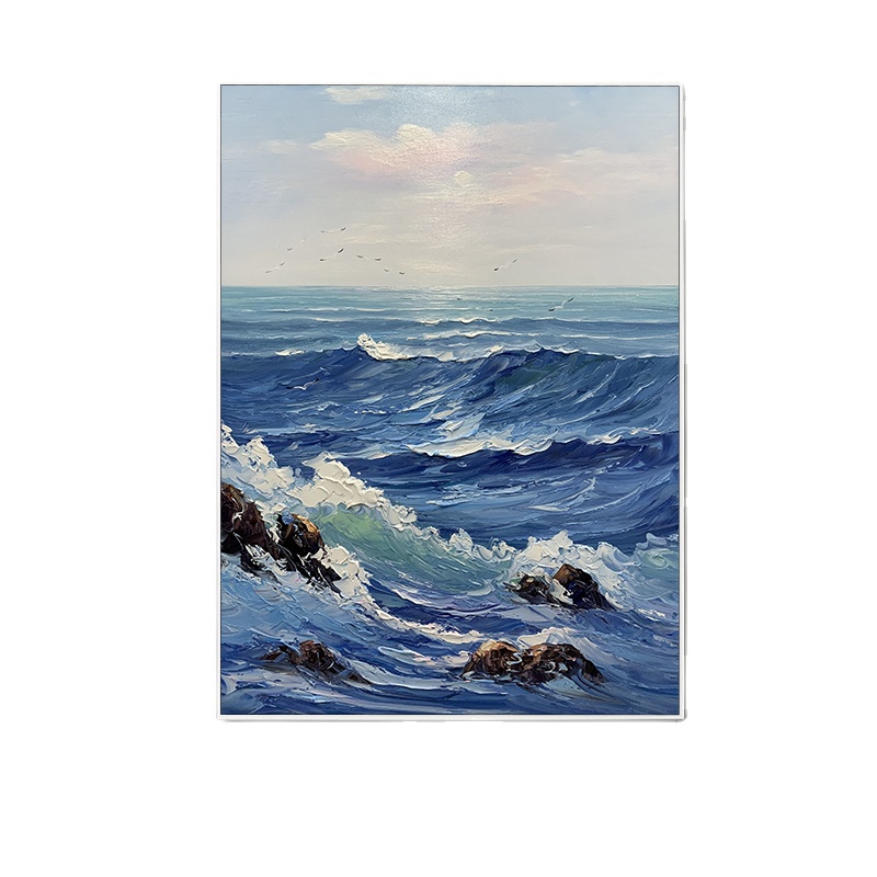 Seascape Painting Scenery Canvas Custom Decorative Home Landscape Living Room 20*30 inch/50*75 cm