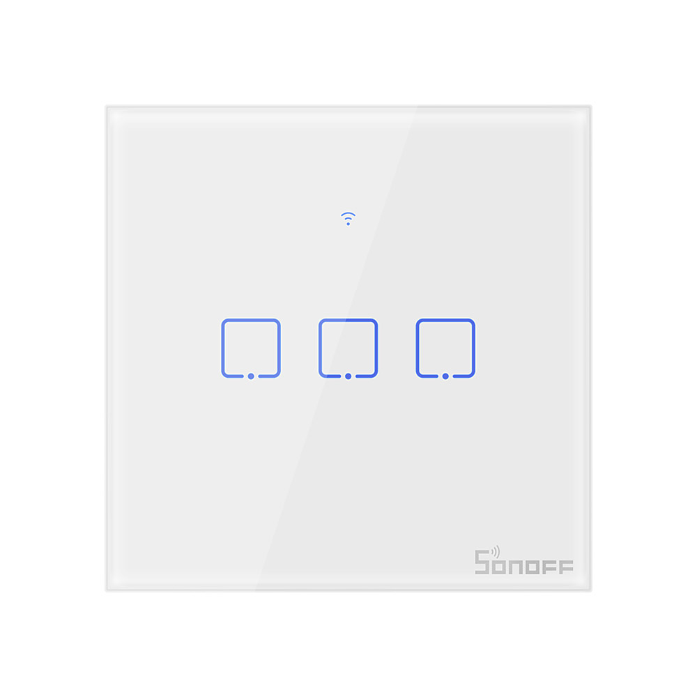 Умный настенный сенсорный выключатель SONOFF T1EU 3C TX с поддержкой Wi-Fi/RF/APP/голосового управления