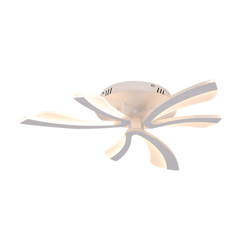Floral Arc LED Ceiling Light Modern Minimalist Round Bedroom New Living Room Bedroom Light