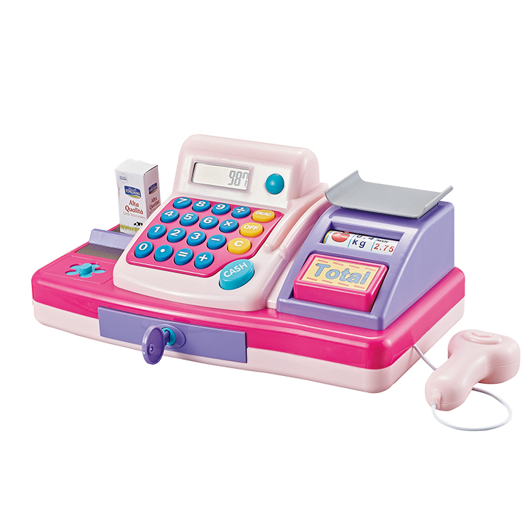 Pretend preschool toys children electric simulation cashier supermarket toy kids play cash register toy