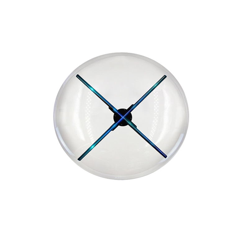 Z3 65cm round transparent acrylic holographic display case 3d led hologram fan cover