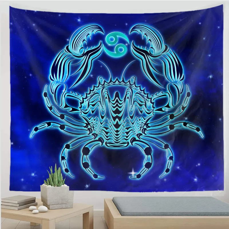 High Quality polyester tapestries For Bedroom Wall Hanging Tarot Tapastry Custom Zodiac Tapestry blanket