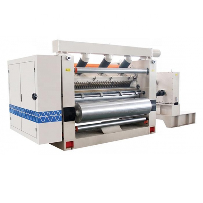 Corrugated 2 Ply Cardboard Single Facer carton box factory Production Line