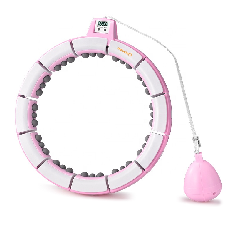 Fitness Smart Weighted Massage Hula Hoops for Adults Weight Loss New Mobile GYM