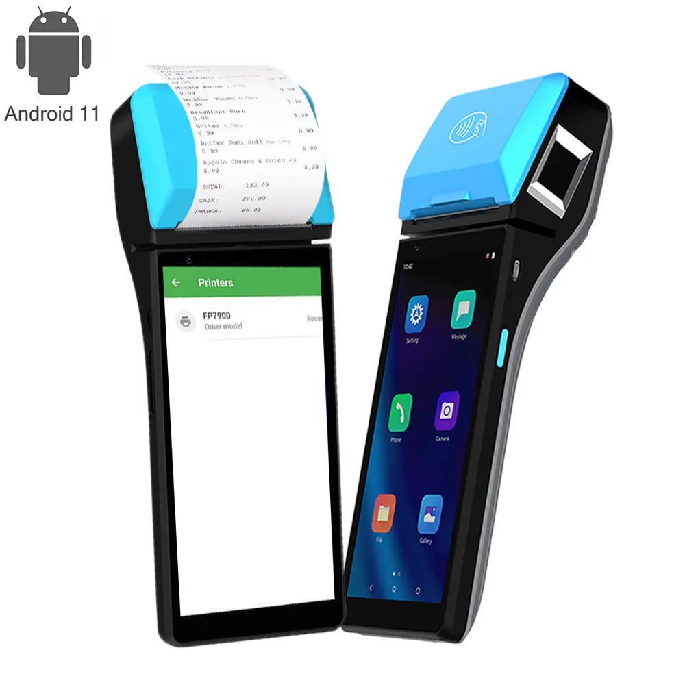 Android 11.0 GMS Thermal/Label Bill POS Machine BT5.0 4G Mobile Price Checker Biometric POS Terminal Z500C