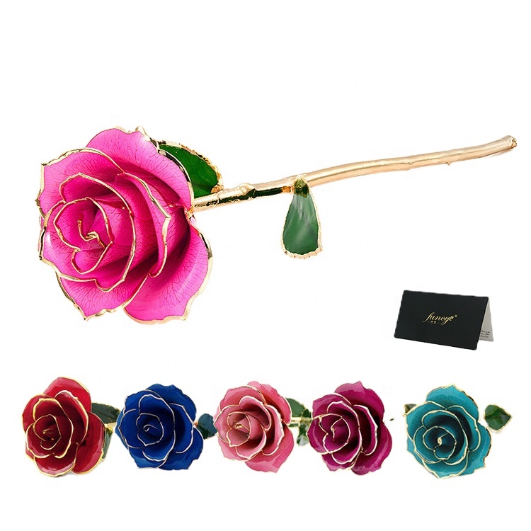 Идеальный подарок, позолоченный цвет 24K Forever Rose