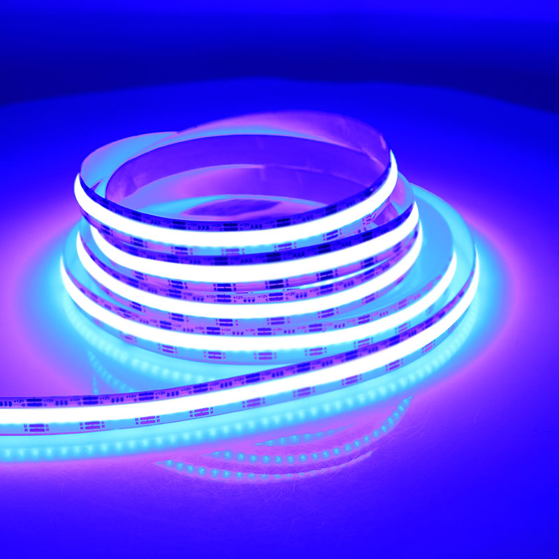 Режущая и гибкая светодиодная лента высокой плотности 24 в 768 светодиодов IP20 COB RGB