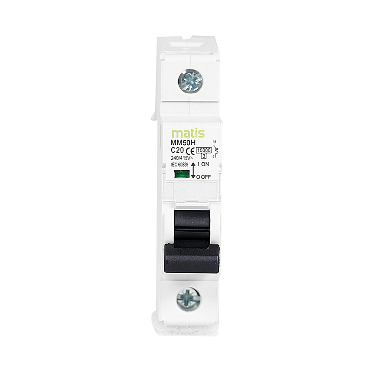 Fine Processing High Quality Matis MM50H-1P MCB 230V 50/60hz Smart Air Circuit Breakers