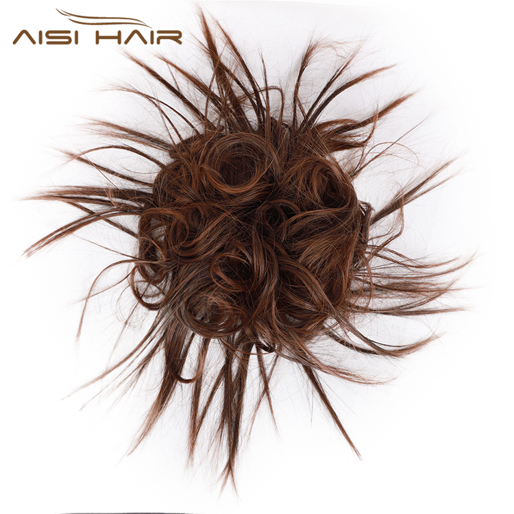 Многоцветный кудрявый шиньон Aisi Hair, пучок, шиньон, эластичная лента, резинка для конского хвоста, удлинитель для женщин