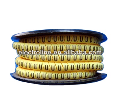 High Quality Yellow Cable Marker / Cable Tag For Wire Marking
