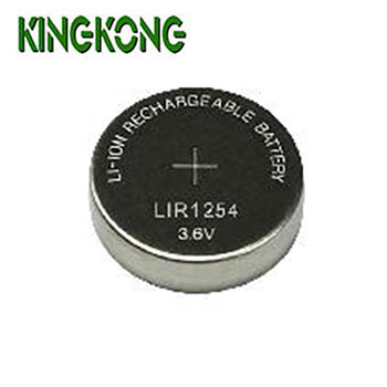 Литий-ионный перезаряжаемый кнопочный аккумулятор Kingkong Brand LIR1254 3,6 V 60mAh