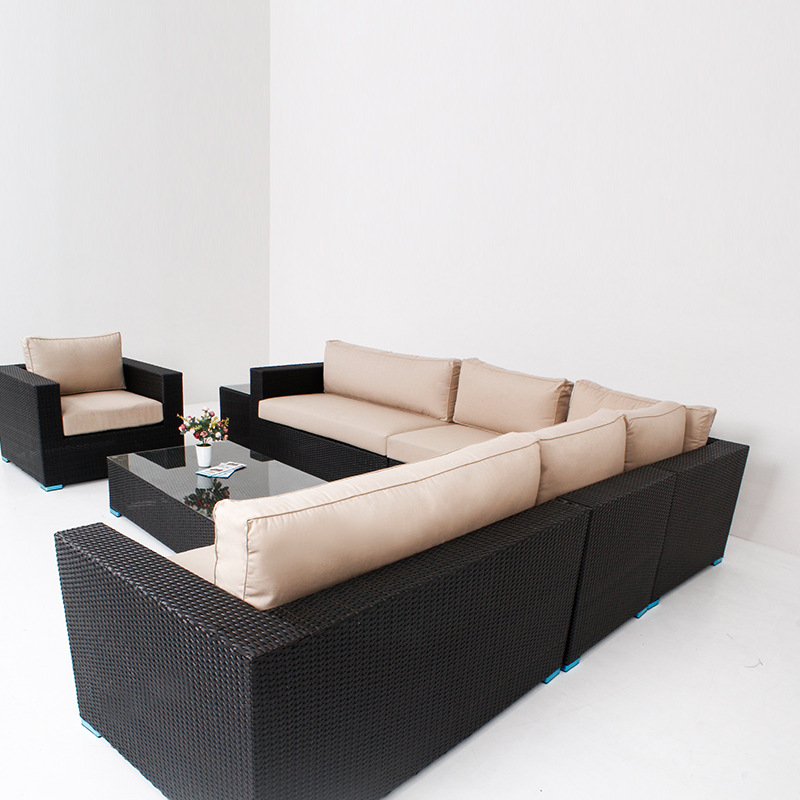 Discount on spot stock Garden decoration PE Waterproof rattan sofa
