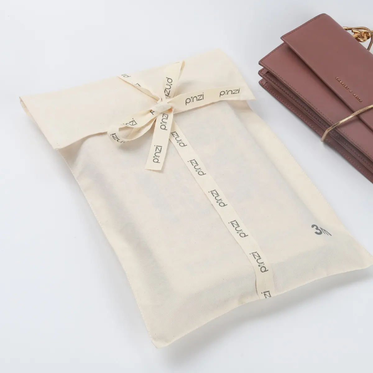 Beauty Cotton Canvas Envelope Dust Pillow Pouch Underwear Shoe Packing Bag With Flap