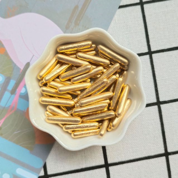 30g Cake Decoration Sugar Beads Baking Crafts Metal Color Baking Decoration Sugar Needles